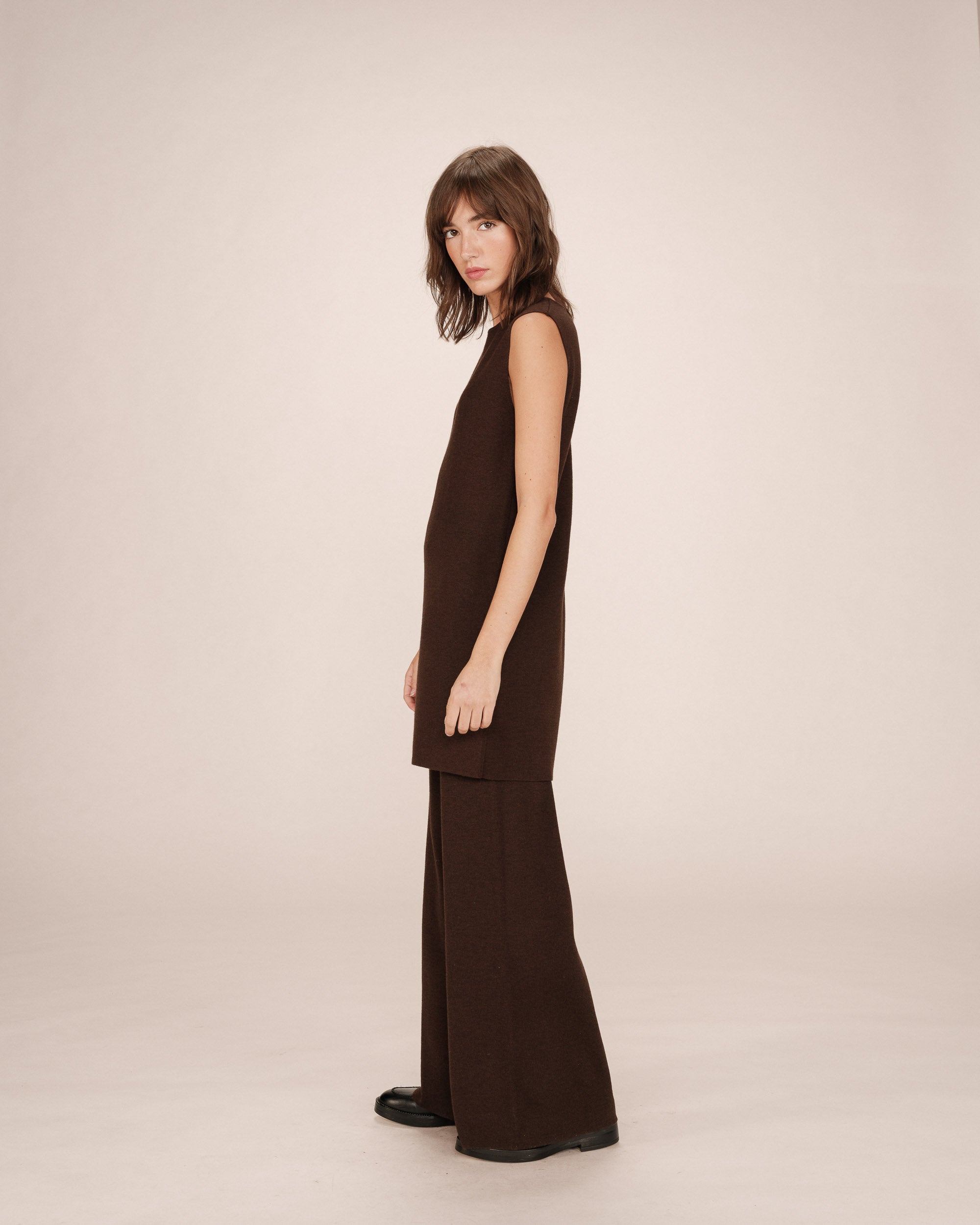 Robe Courte Tailoring Chocolat Sarah