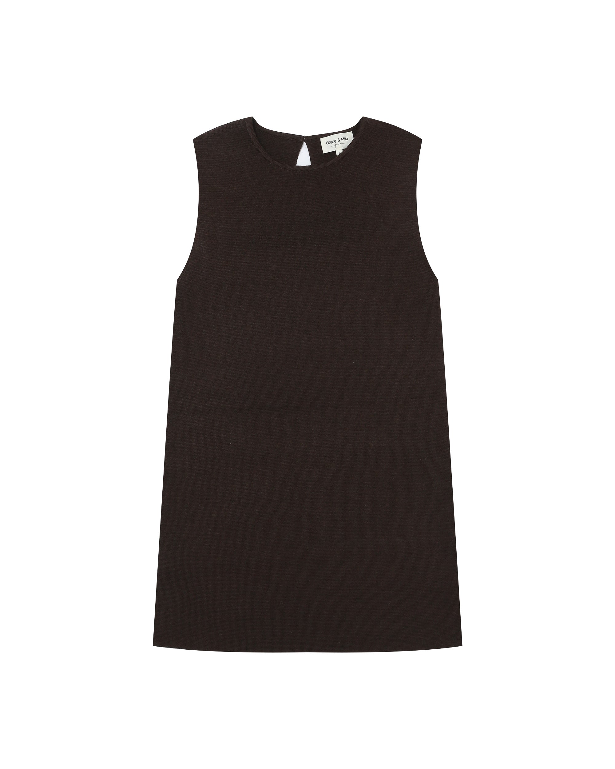 Robe Courte Tailoring Chocolat Sarah