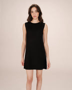 Robe Courte Tailoring Noir Sarah