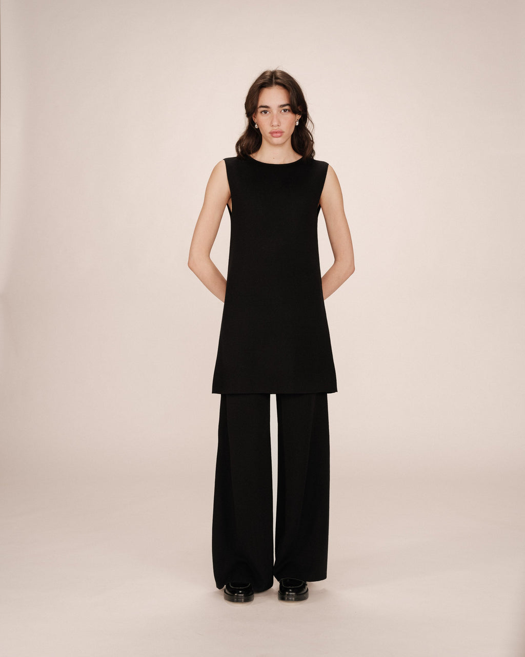Robe Courte Tailoring Noir Sarah