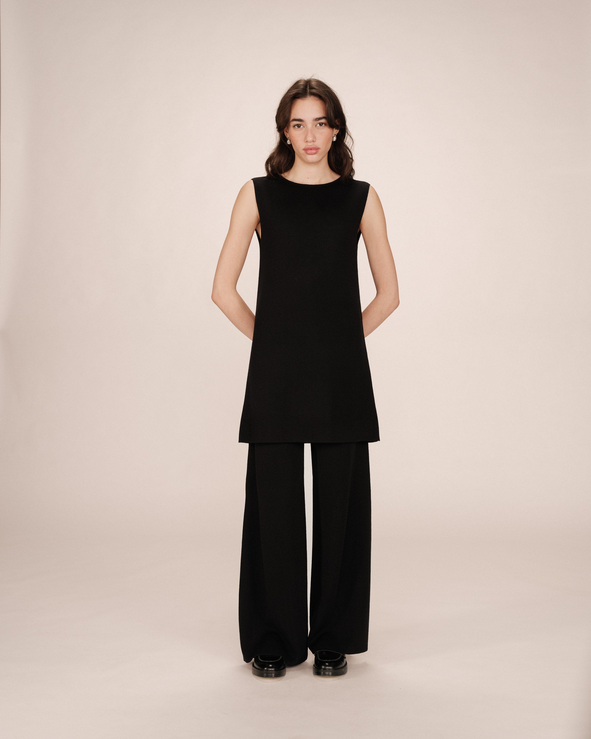 Robe Courte Tailoring Noir Sarah