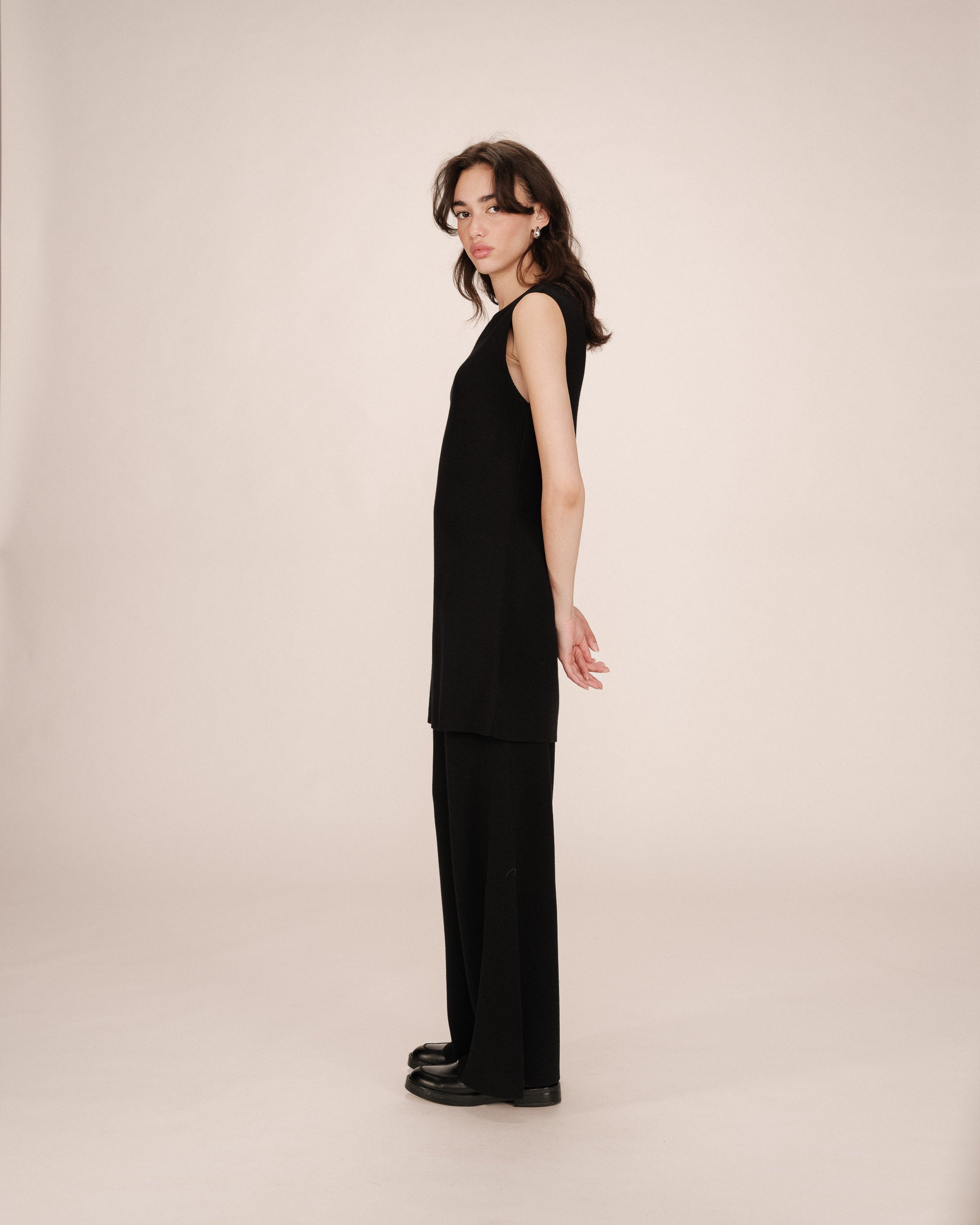 Robe Courte Tailoring Noir Sarah