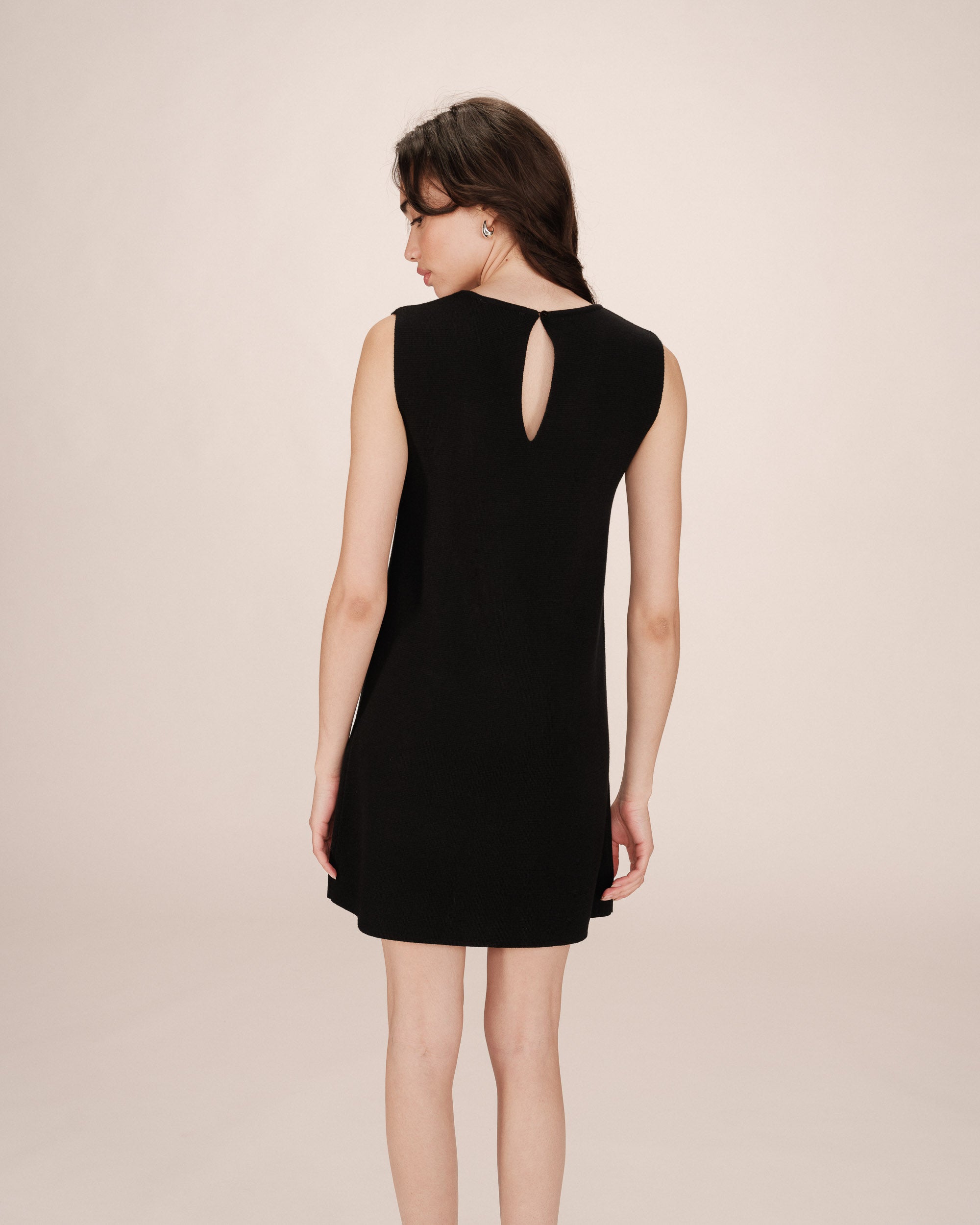 Robe Courte Tailoring Noir Sarah