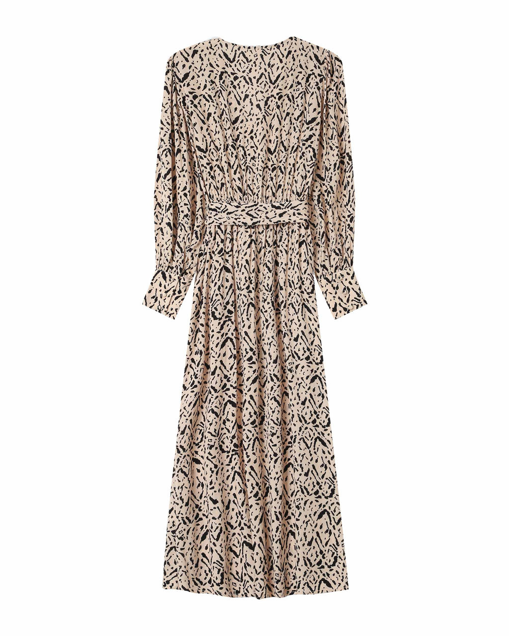 Robe Longue Abstraite Vanille Soisson