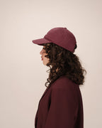 Cap With Logo Burgundy Slimane