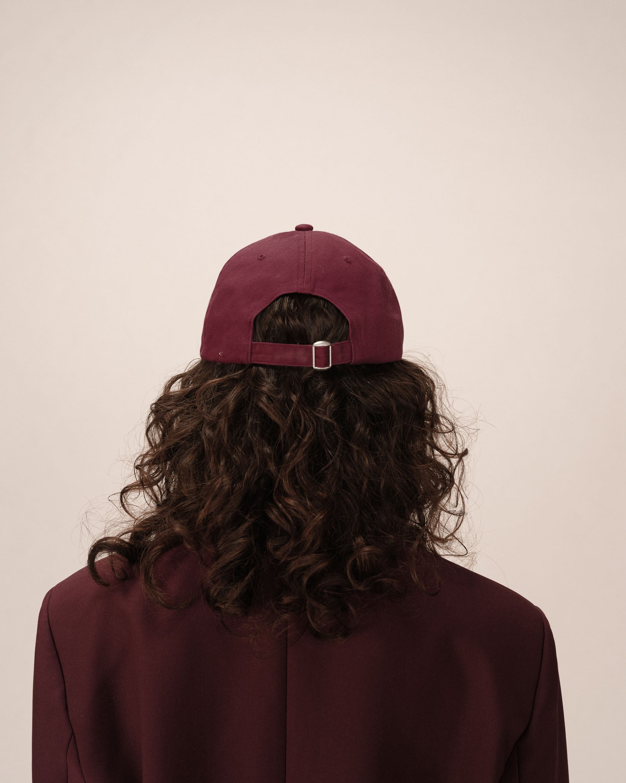 Cap With Logo Burgundy Slimane
