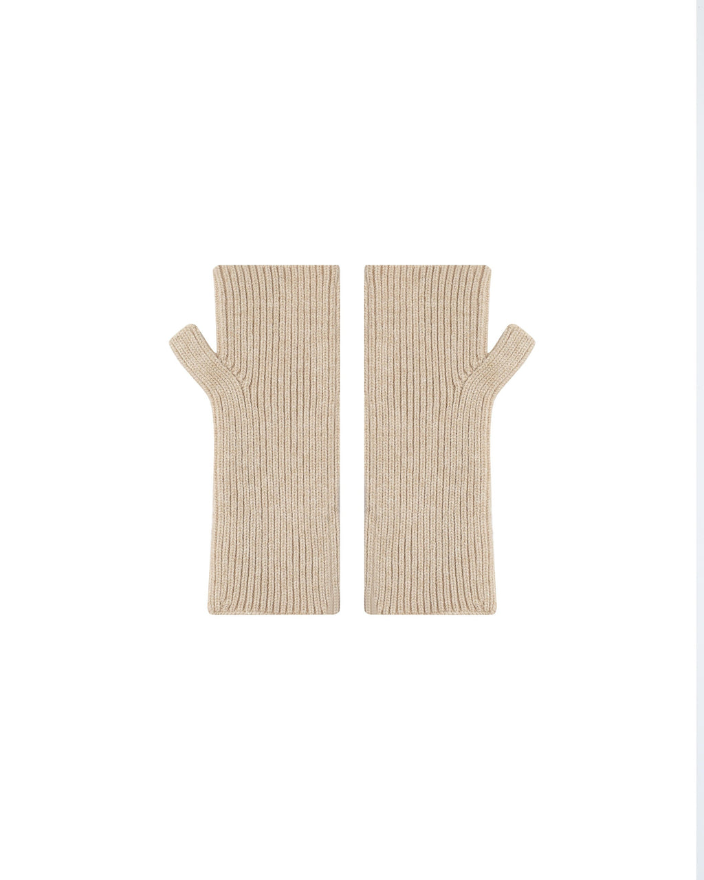 Vanilla Knitted Mittens Samael