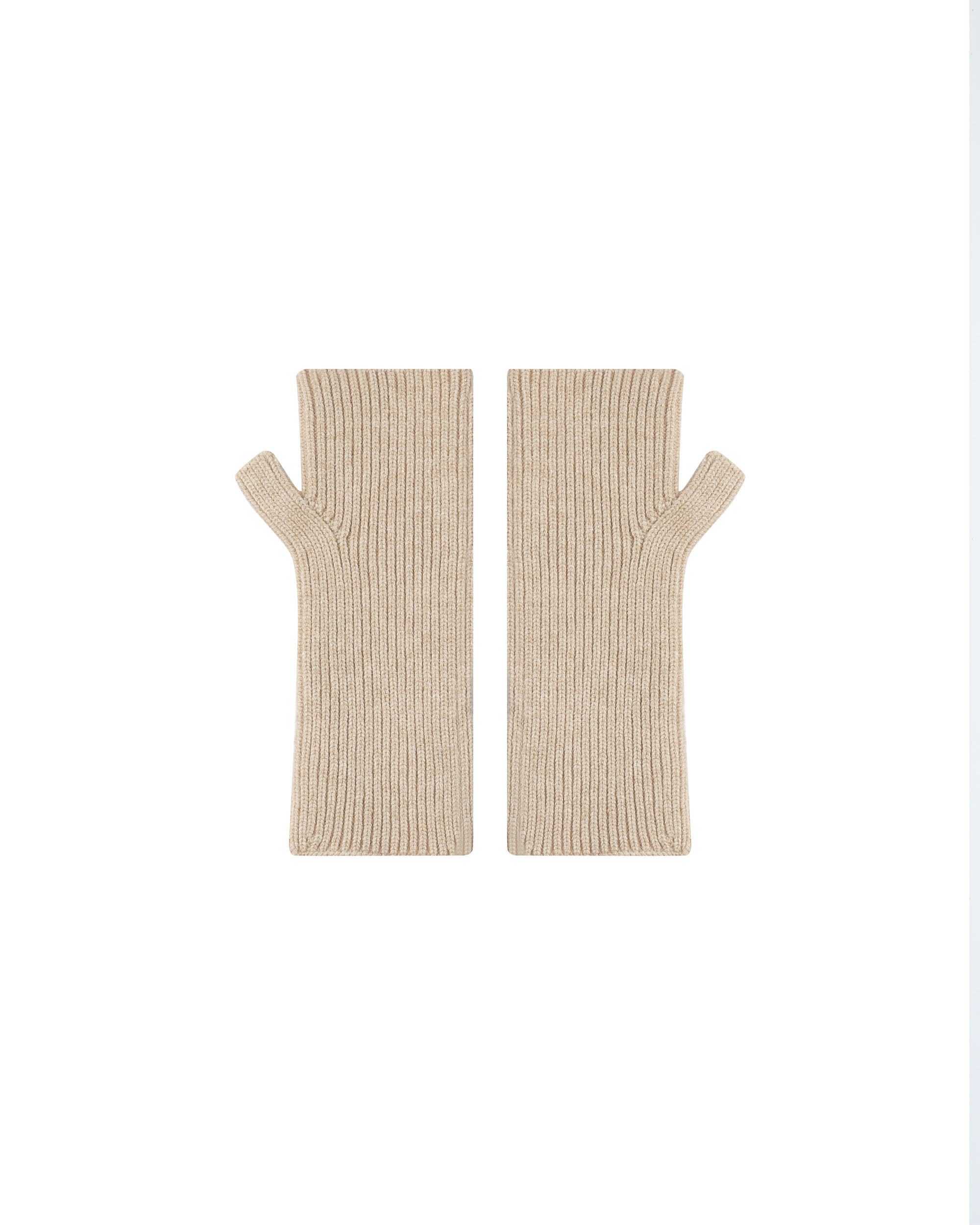 Vanilla Knitted Mittens Samael