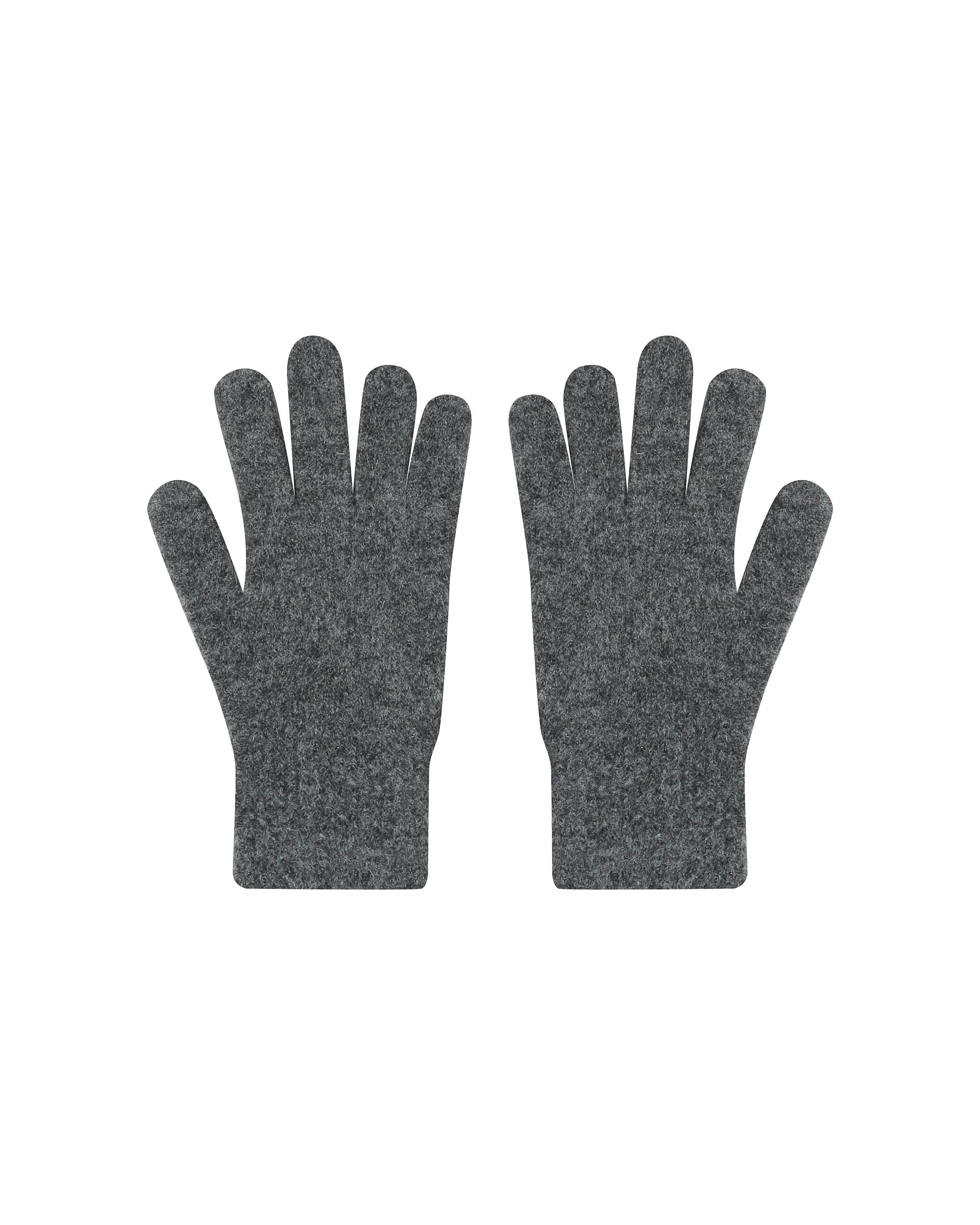 Knitted Mittens Anthracite Safe