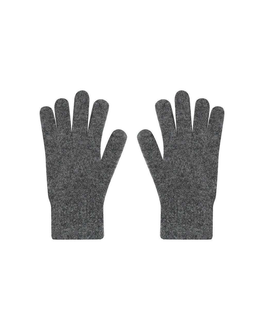 Knitted Mittens Anthracite Safe