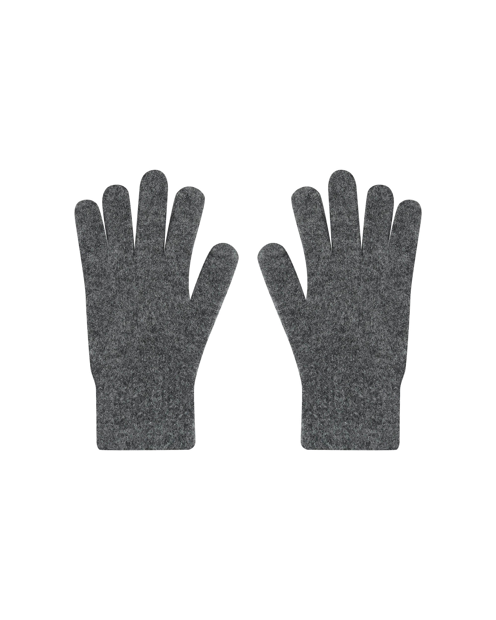 Knitted Mittens Anthracite Safe