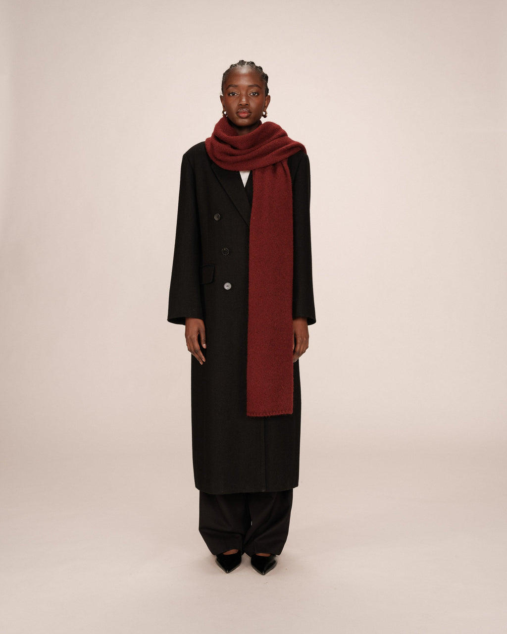 Bordeaux Knitted Scarf Sanguine