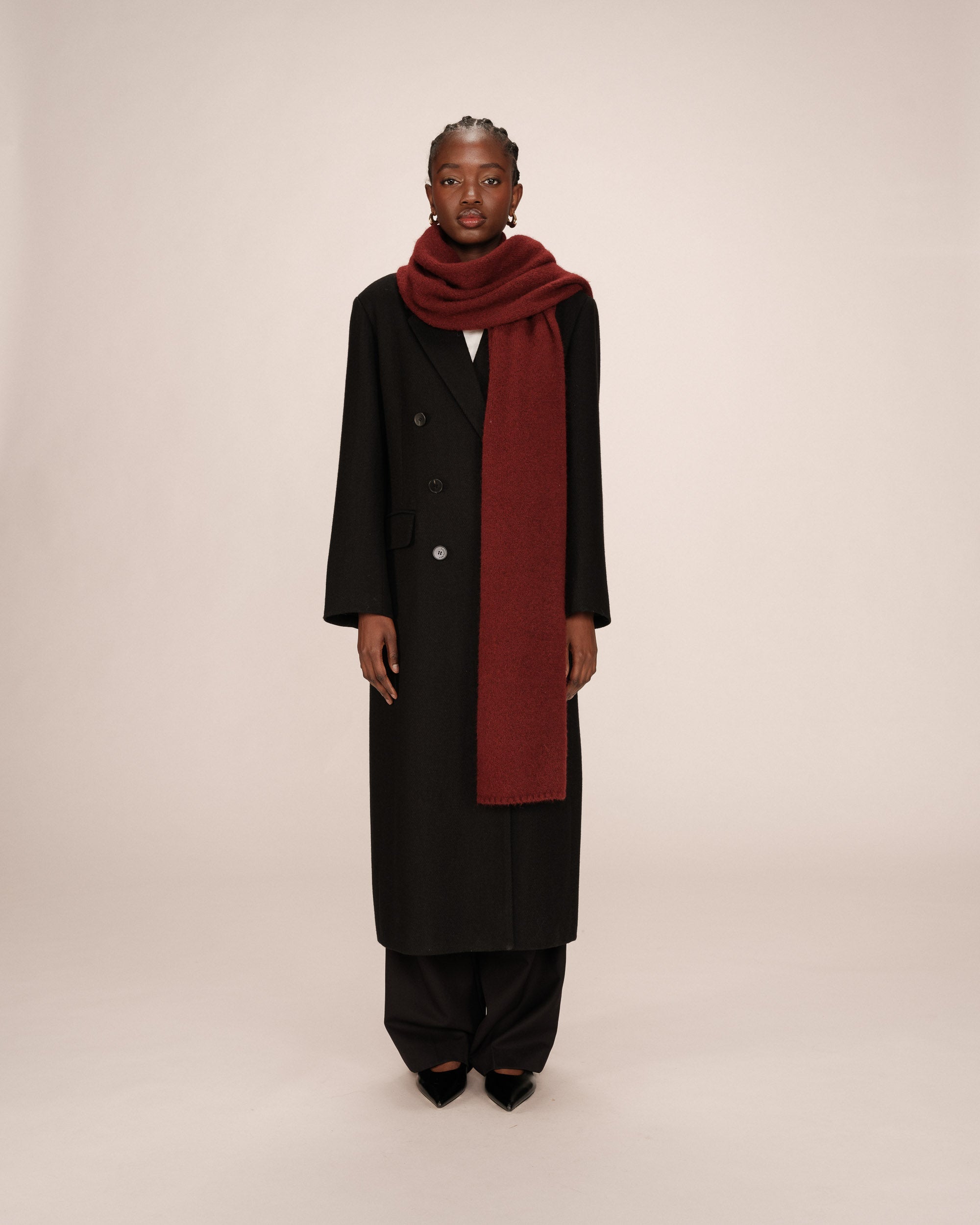 Bordeaux Knitted Scarf Sanguine