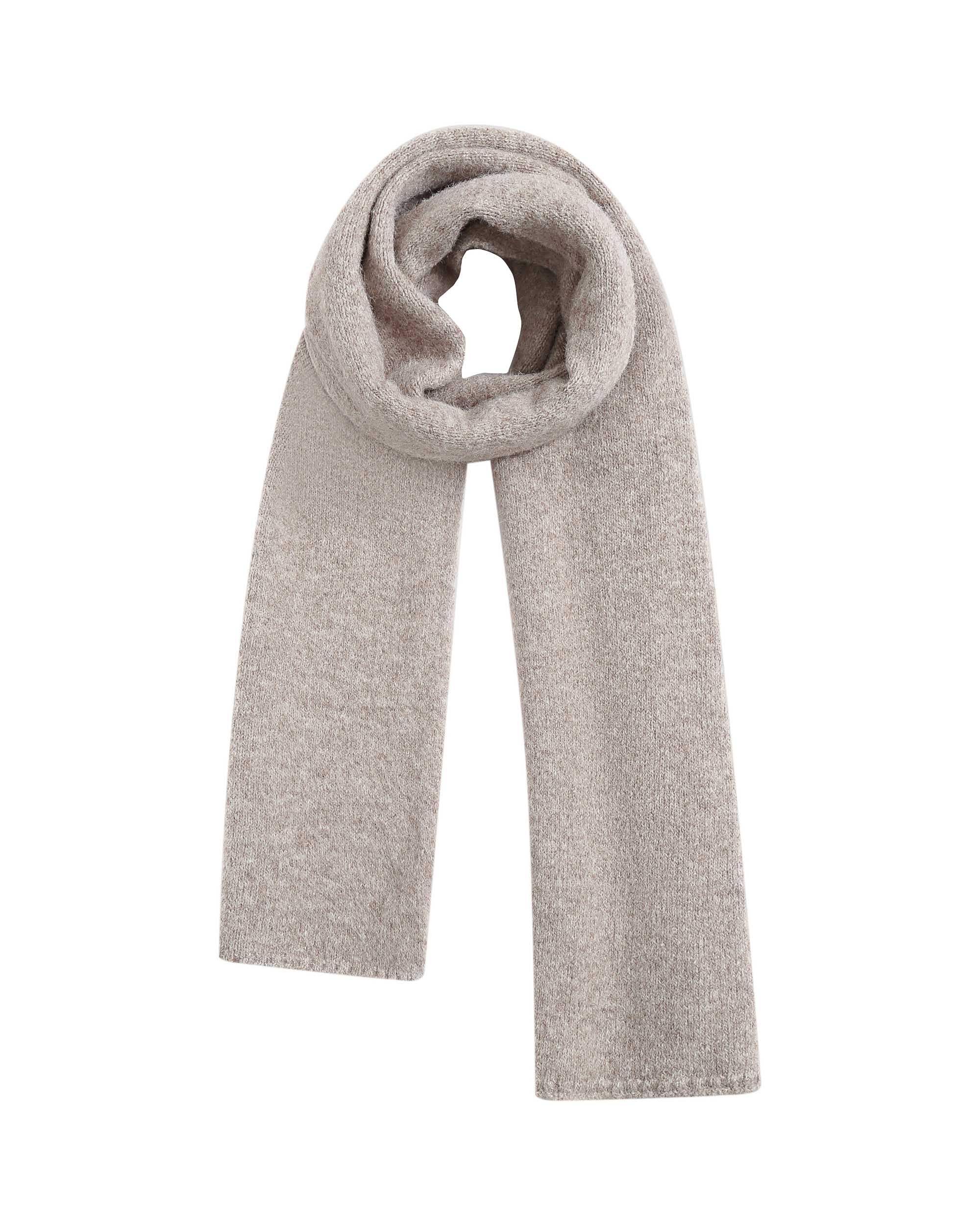 Taupe Knitted Scarf Sanguine