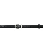 Ceinture Lisse Noir Silver