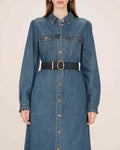 Navy Suedette Belt Swinton