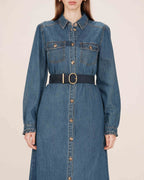 Navy Suedette Belt Swinton