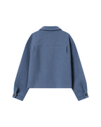 Boxy Denim Blue Wool Jacket Novembre