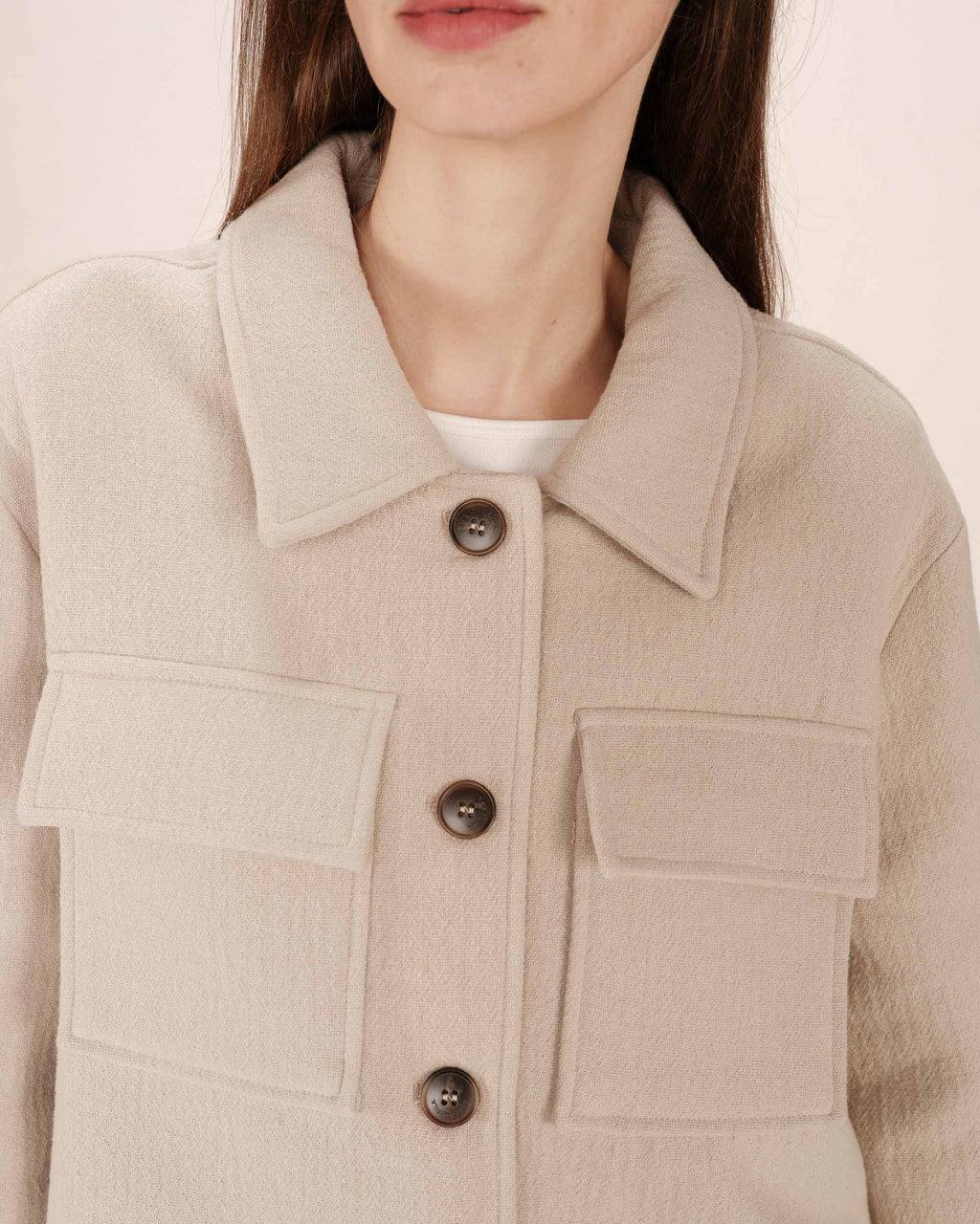 Veste Boxy Greige Novembre