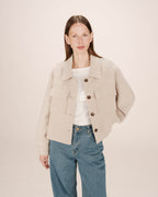 Veste Boxy Greige Novembre