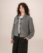 Grey Boxy Jacket Novembre