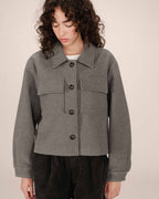 Grey Boxy Jacket Novembre