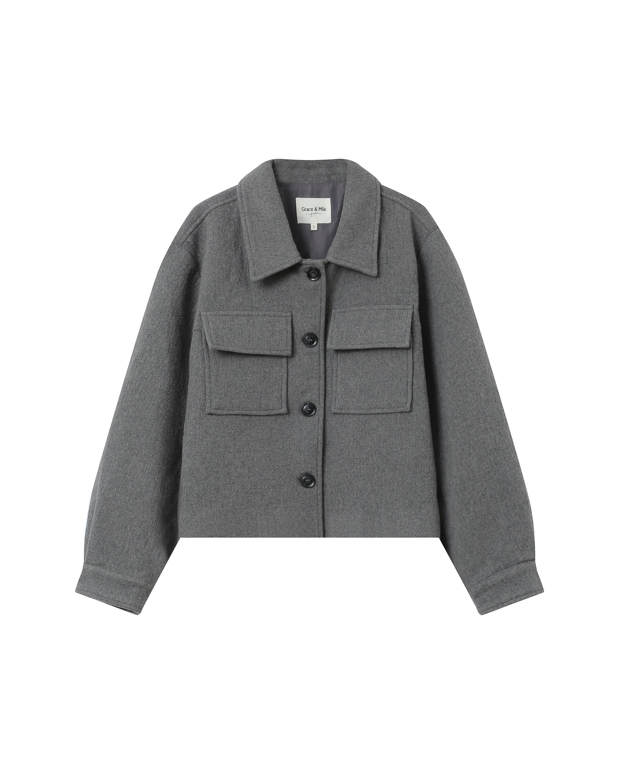 Grey Boxy Jacket Novembre