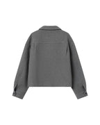 Grey Boxy Jacket Novembre