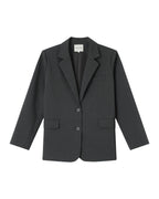 Blazer Droit A Rayures Anthracite Silly