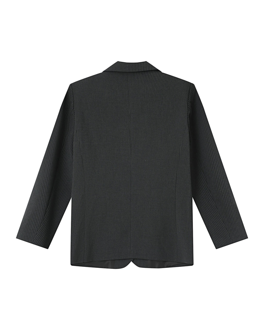 Blazer Droit A Rayures Anthracite Silly