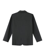Blazer Droit A Rayures Anthracite Silly