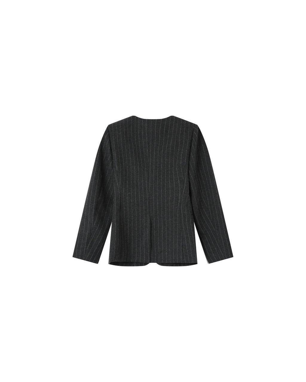 Fitted Striped Blazer Carbon Shain