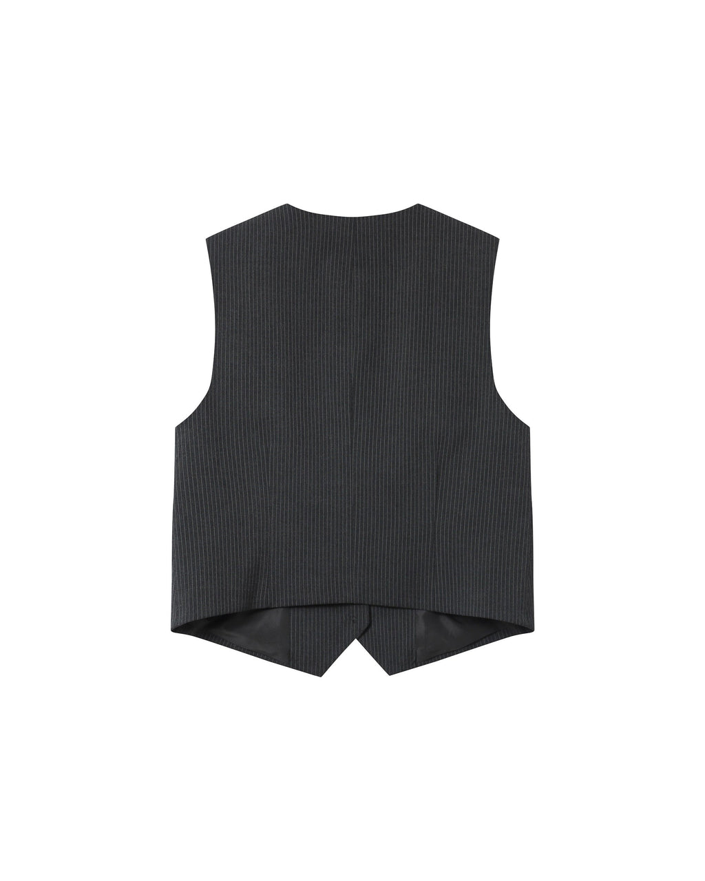 Gilet Droit A Rayures Anthracite Sister