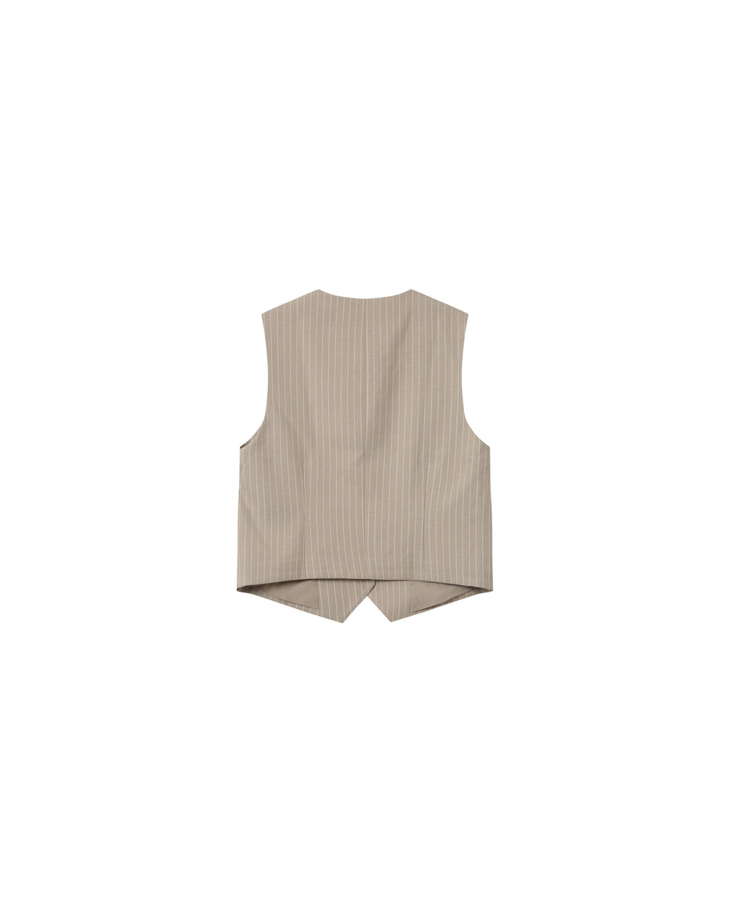 Gilet Droit A Rayures Greige Sister