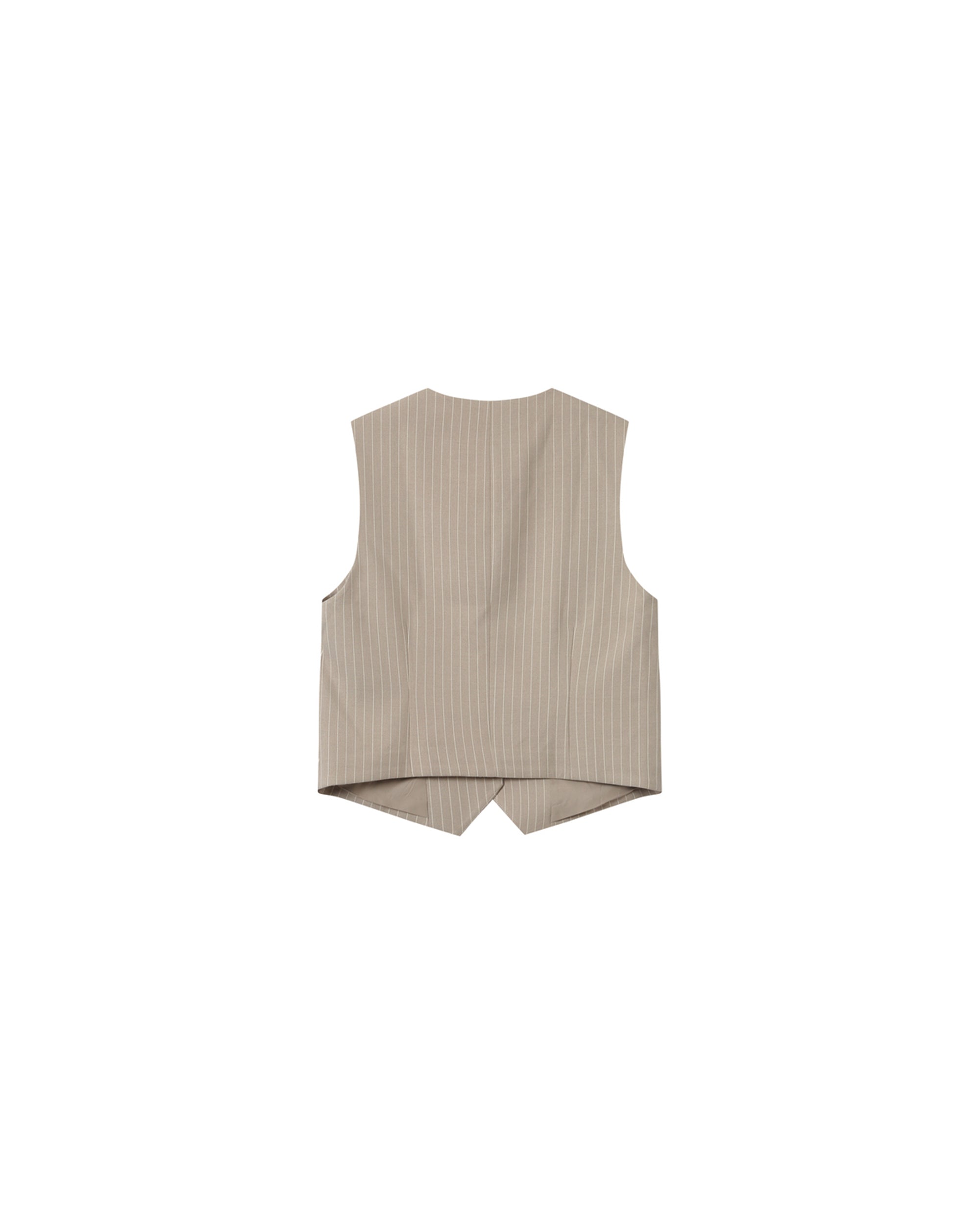 Gilet Droit A Rayures Greige Sister