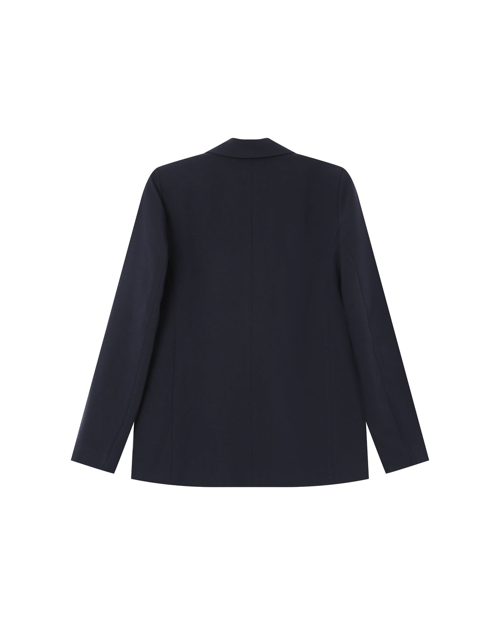 Straight Double-Breasted Navy Blazer Sureau