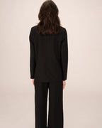 Straight Double-Breasted Black Sureau Blazer