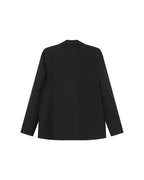 Straight Double-Breasted Black Sureau Blazer