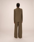 Blazer Croise Droit Vert Foret Sureau