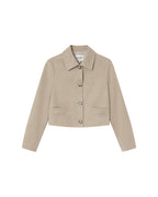Greige Suedette Jacket Sullivan