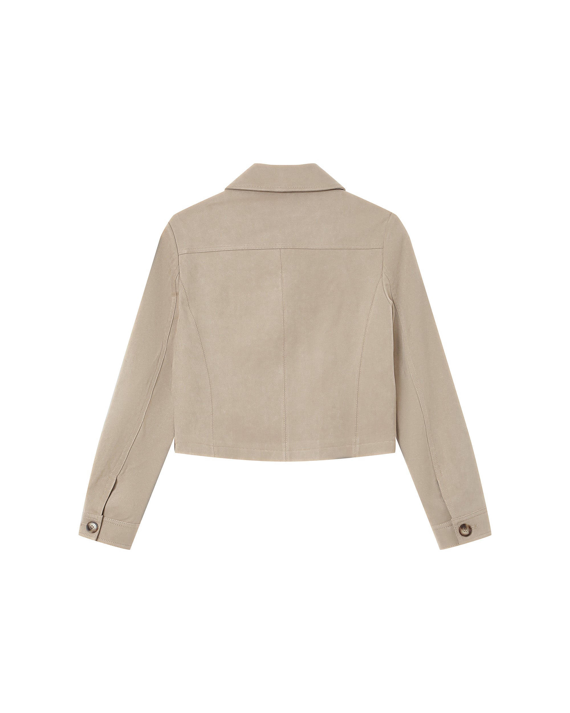 Greige Suedette Jacket Sullivan