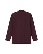 Blazer Large Droit Bordeaux Strong