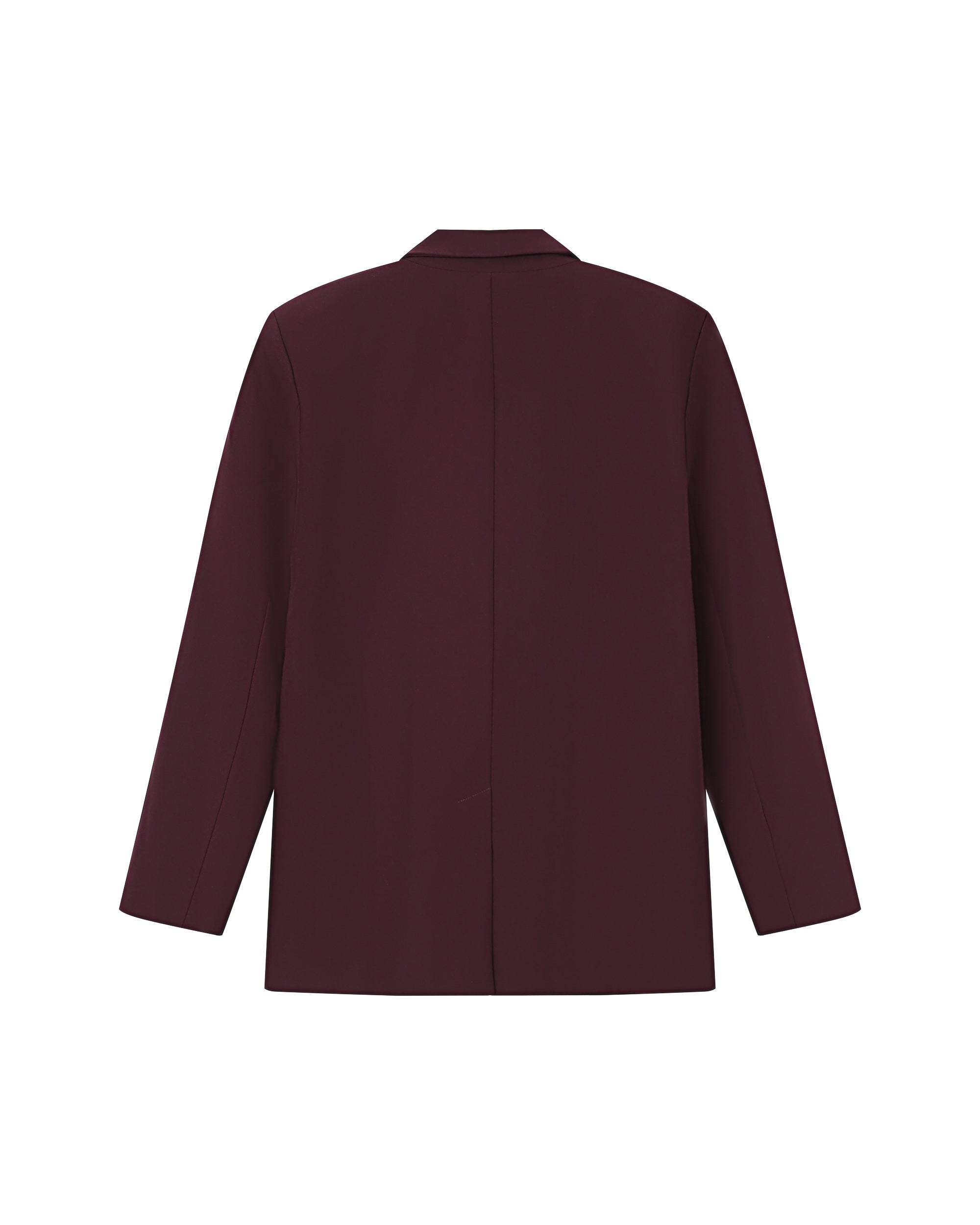 Blazer Large Droit Bordeaux Strong