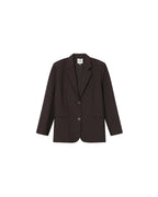 Blazer Large Droit Chocolat Strong