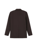 Blazer Large Droit Chocolat Strong