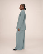 Blazer Large Droit Sauge Strong