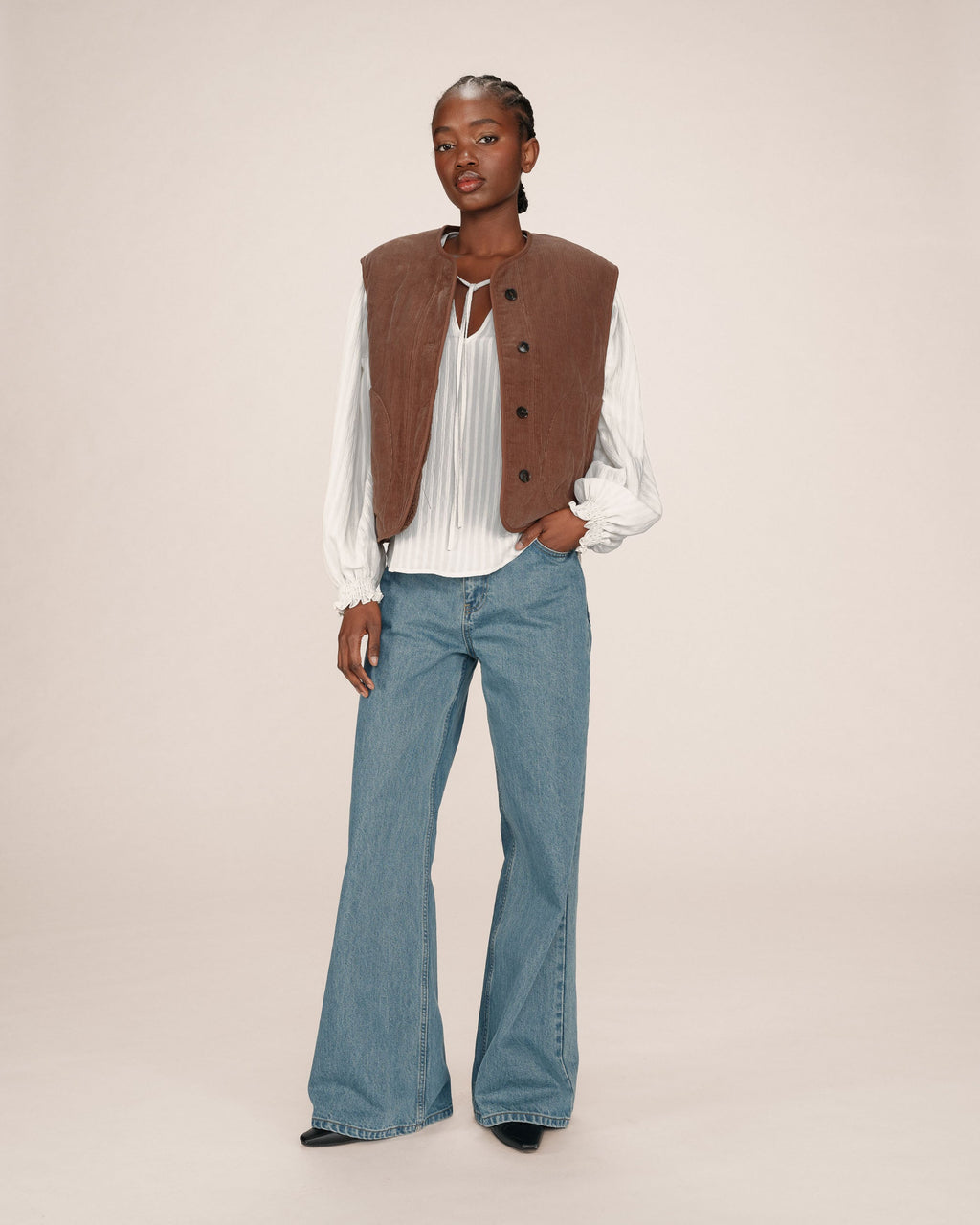 Chocolate Quilted Jacket Seth