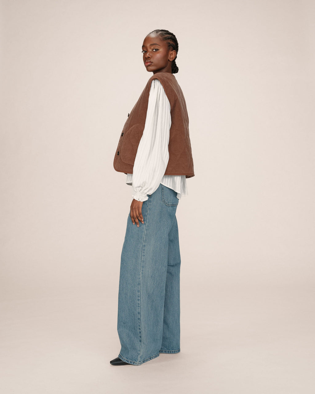 Chocolate Quilted Jacket Seth