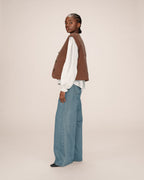 Chocolate Quilted Jacket Seth