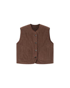 Chocolate Quilted Jacket Seth